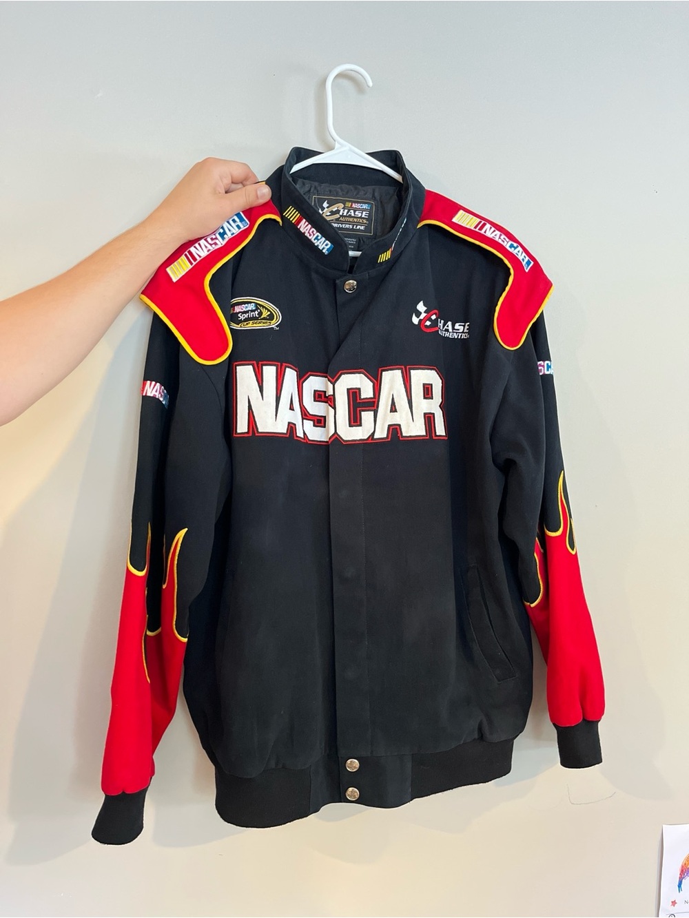 Vtg NASCAR Chase Authentic's Jacket How Bad Have You Got It Sprint Series Large